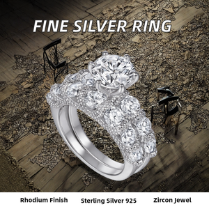 Anillo de Compromiso Minimalista de Plata de Ley 925, Joyería Fina con Circonita Cúbica, Anillo de Boda para Mujer, Popular en Rodio para Parejas - Product Image 2