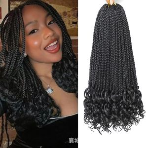 Perruque en cheveux synthétiques faits à la machine pour femmes africaines, tresses à trois brins, boucles, tresses sales, tresses en boîte, 18 pièces par paquet - Product Image 6