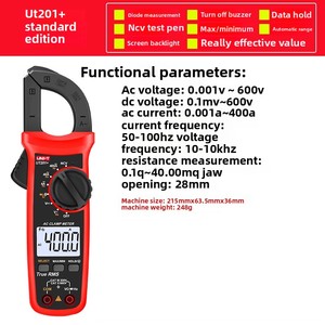 UNI-T ut200a kỹ thuật số kẹp Meter với hiển thị kỹ thuật số Ampe kế Vôn kế tùy chỉnh OEM hỗ trợ - Product Image 5