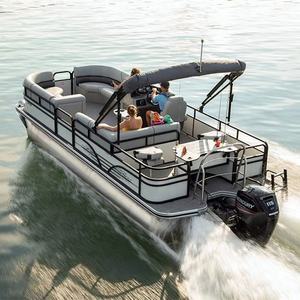 6,4 m Aluminium-Tauch katamaran Tourist Tritoon <span class=keywords><strong>Boat</strong></span> Ponton Fischerboot - Product Image 1