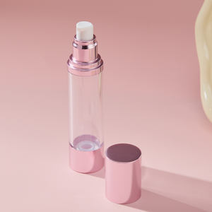 Flacon pompe sans air rond de 50 ml, meilleure étanchéité, utilisation élevée, hydratation longue durée, maquillage, matériau AS - Product Image 5