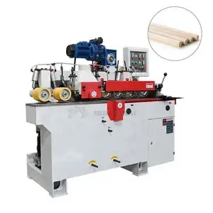 High speed Mb2012a Wood Round Rod Rounding Machine/broom Handle Mop Stick Making Machine Line for 22mm broom sticks