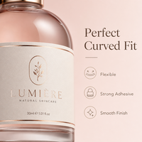 Étiquettes imprimées autocollantes en vinyle imperméable personnalisées, adaptées aux flacons, bocaux et contenants de lotion cosmétiques