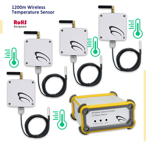 1200m IoT 4세트 온도 센서 무선 제어 로라 원격 모니터링 장치 의약품 온도 로라완 센서 솔루션 - Product Image 1