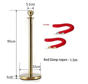 <strong>Event</strong> Celebrity Red Carpet <strong>Queue</strong> Barrier Post with Red Velvet Rope Set Stanchions for Crowd Control - Product Image 6