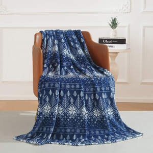 FY Custom Soft Cozy Plush Fluffy Winter Blanket Grey <strong>Brown</strong> Print Modern Style Raschel <strong>Throw</strong> for Home Digital Woven Technique - Product Image 5
