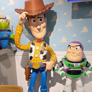 Fiberglas şerif odunsu heykel Net kırmızı bebek ev dekorasyon - Product Image 4