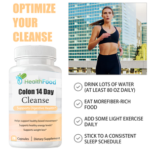 Cápsulas de Limpieza de Colon de 14 Días, Suplemento Herbal con Fórmula Natural para la Pérdida de Peso, Apoyo a la Salud Digestiva, Fabricación Personalizada - Product Image 4