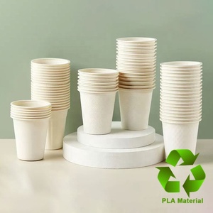 100% dégradation PLA impression personnalisée biodégradable PLA doublé jetable café papier boisson tasse papier tasse - Product Image 1