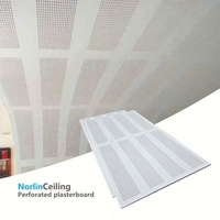 Panneau de plâtre perforé standard 12,5 mm pour plafond, plafonds acoustiques sans joint Degotone sans bordure, plaque de plâtre