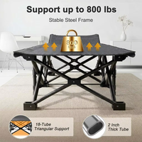 Colchón Plegable Acolchado para Camping con Almohada, Tumbona Reclinable Ajustable, Cama Plegable para Adultos, Precio al por Mayor