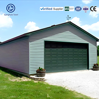Garage de stationnement préfabriqué en acier à faible coût et construction facile, hangar préfabriqué en structure acier