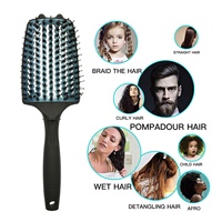 Plaque de revêtement en céramique, brosse à cheveux, poils de sanglier mélangés en nylon, vente en gros, pièces