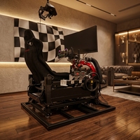 Cockpit de simulation de course avec retour dynamique, simulateur de course de qualité professionnelle pour les simulateurs de course à domicile