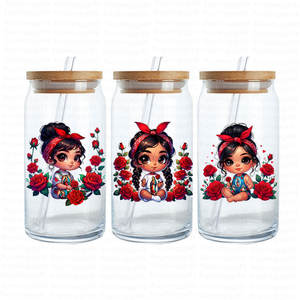 नई चिकानो लैटिना डुपी कप 16 औंस चिकाना बेबी गर्ल वीरेन डी गुआडालुप यूवीडफ ट्रांसफर 16 औंस कप के लिए डिकल्स स्टिकर - Product Image 2