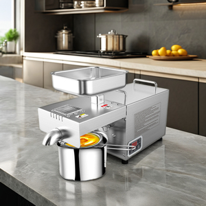 Presse à huile automatique à froid et à chaud en acier inoxydable <span class=keywords><strong>Mj</strong></span> Lyf-899 pour usage domestique et petites entreprises, huile d'olive, 720 W - Product Image 1
