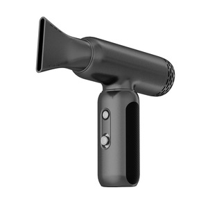 Cordless Hair Dryer HD09 Battery Powered DC Motor Black Mini Portable Blower For Outdoor Use - Product Image 1