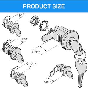 संयुक्त राज्य अमेरिका के मेलबॉक्स कुंजी अनलॉक करने के लिए टिकाऊ निकल-प्लेटेड लैच लॉक - Product Image 2