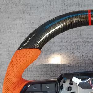 Volante de estilo deportivo, piezas de automóvil para Toyota Camry Avalon Land Cruiser, volante de fibra de carbono - Product Image 5