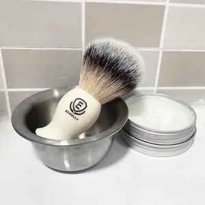 カスタマイズされたロゴメンズシェービングブラシEchollyVegan Fast Lather Shave Shaving Brushes for Men