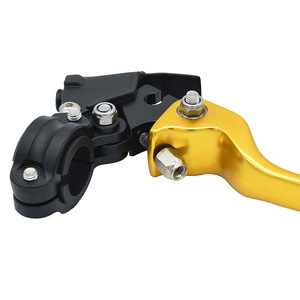Leviers de frein de moto Racing Rabbit, levier pliable en aluminium rouge pour la modification des motos tout-terrain - Product Image 4