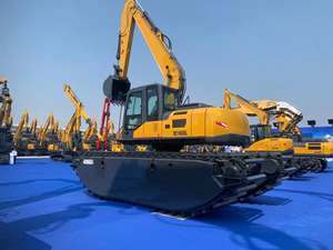 Excavadora Anfibia 16T XE160SL Montada en Pontones de Largo Alcance para Dragado de Lagos, Protección de Taludes y Eliminación de Vegetación Acuática - Product Image 2