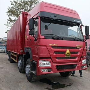 La Chine National Heavy Duty Truck Group utilisé HOWO 8x4 roue motrice Diesel automatique Euro 2 boîte camion gauche 12 roues HOWO <span class=keywords><strong>Van</strong></span> Truck - Product Image 2