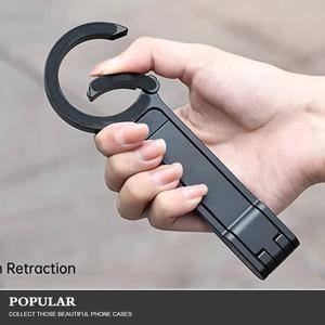 Trépied de téléphone portable réglable et portable avec mousqueton <span class=keywords><strong>MagSafe</strong></span> pour iPhone 12-17 Pro Max - Support magnétique pour vlog en extérieur, poignée de trépied de voyage - Product Image 1