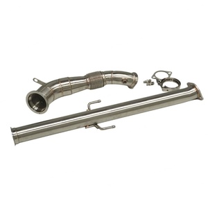 ท่อลงตรงลดขนาดเส้นผ่านศูนย์กลางทำจากสแตนเลสขัดเงา พร้อมท่อหน้า สำหรับรถยนต์ยาริส GR 1.6T ยี่ห้อ Rongdi - Product Image 4