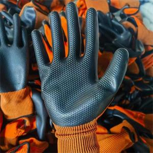 Wear Resistant Labor Protection Latex Embossed Waterproof <strong>Cream</strong> Non-slip Multi-color Work Safety <strong>Gloves</strong> for Construction Workers - Product Image 4