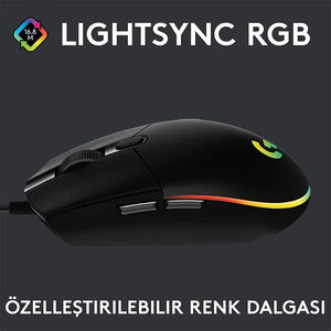Ratón para Juegos con Cable Logitech G102 de Segunda Generación, <span class=keywords><strong>Overwatch</strong></span>/LOL/Blanco y Negro, Azul RGB, Brillo, Ratón Profesional Competitivo - Product Image 5