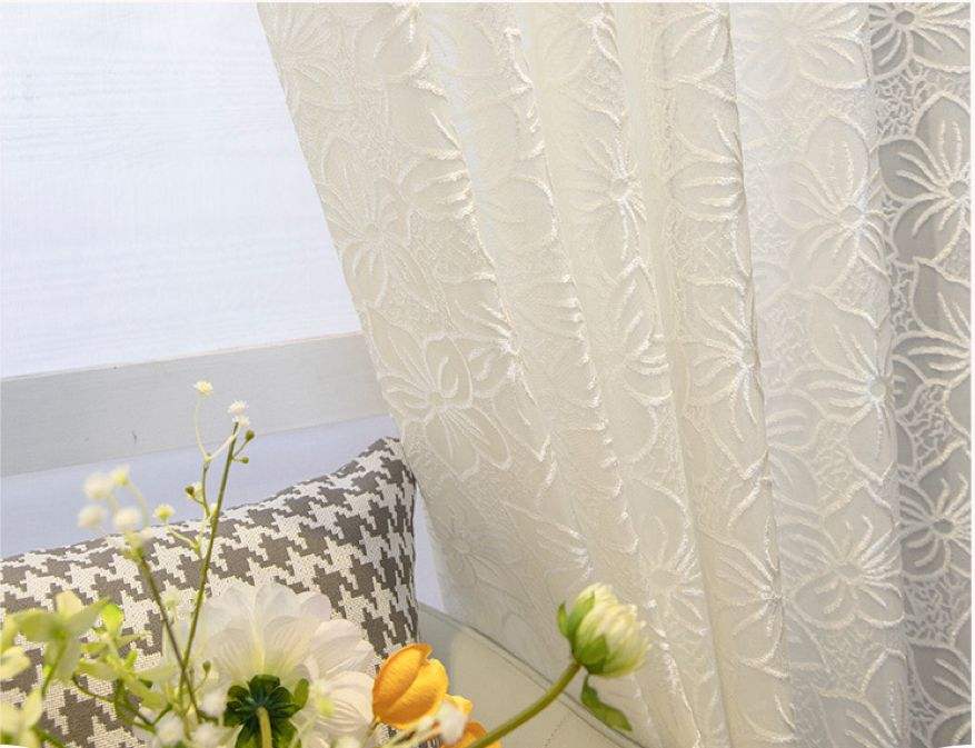 embroidered tulle fabric