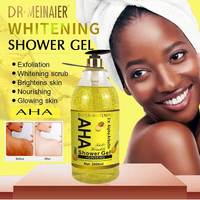 Gel Douche Exfoliant Nettoyant en Profondeur à la Feuille d'Or 2000ml, Gommage Corporel Hydratant à l'Acide Hyaluronique, Curcuma, Concombre et Glutathion