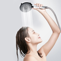 LEELONGS Meilleure vente en ligne Pommeau de douche haute pression en plastique 3 modes pour salle de bain 12cm