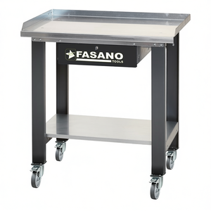 Carrito de trabajo metálico Fasano Tools con cajón y estante de 24x36 pulgadas, mesa de taller móvil de grado industrial - Product Image 2