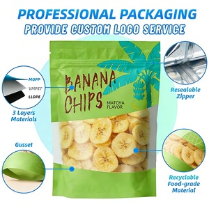 Sacchetti per Imballaggio di <span class=keywords><strong>Patatine</strong></span>, Chips di Banana e Frutta Secca con Chiusura a Zip e Logo Personalizzato in Alluminio Richiudibile da Fornitore Cinese - Product Image 5