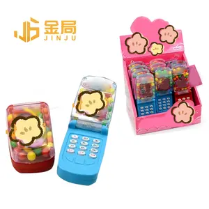 Haute qualité musical téléphone portable forme bonbons confiserie jouets enfants jouet et bonbons