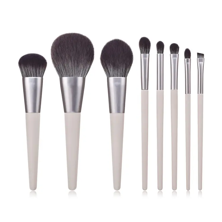 Venda quente High End Cerdas Macias Luxo 8 Pcs Maquiagem Escovas Tool Set Cosméticos Custom Make Up Brush Set