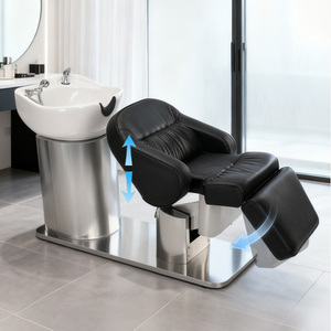 Sillón Eléctrico de Lavado de Cabello XFMC de Fábrica, Moderno y Cómodo, de Cuero PU, Equipo de Salón, Cama de Masaje para Headspa con Lavabo - Product Image 3