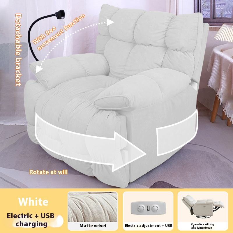 Blanc crème - Sit-Up et inclinaison électriques + Rocking