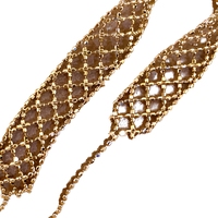 Bracelet élégant pour homme, breloque en or massif 18 carats, largeur 7,7 mm, perles en dentelle, cadeau exquis