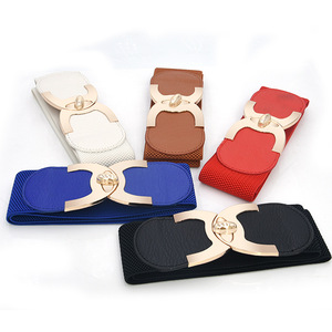 Atacado Preço Agradável Espartilho Mulher Cinto PU Com Ouro <span class=keywords><strong>Rotating</strong></span> Lock Buckle - Product Image 3