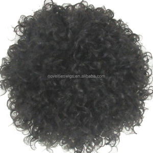 Nouveautés Perruque Cheveux Humains Sans Colle Courte Bob Afro Crépu Bouclé Coupe Pixie Jerry Curls pour Femmes Noires - Product Image 5