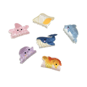 Iave Fermagli per capelli a forma di animali marini 8 cm, design simpatico a cartoni animati per bambini e donne - Product Image 4