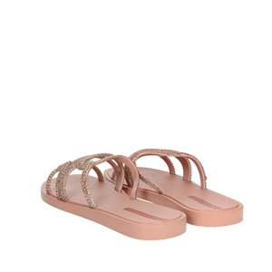 Sandales d'été Ipanema pour femmes, tongs basses à lanières scintillantes roses - Product Image 2