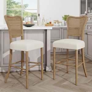 High Quality Contemporary Wooden Counter Height <b>Bar</b> <b>Stool</b> with Eco-Friendly Durable Design SET of <b>2</b> - Product Image 1