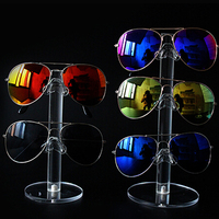 Stand Typ Installation Easy Clear Transparent Acryl Brillen Display Rack für Sonnenbrillen und Brillen gestelle