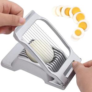 Dây thép không gỉ trứng <span class=keywords><strong>Slicer</strong></span> Hợp kim nhôm luộc trứng cắt máy rửa chén an toàn cho dâu tây mềm trái cây cắt dụng cụ nhà bếp - Product Image 1