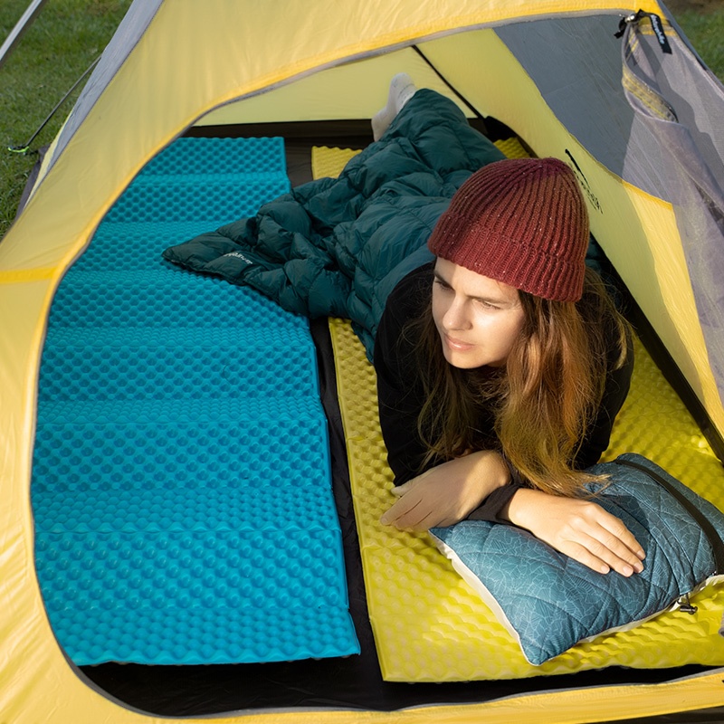 Naturehike Luchtmatras, zelfopblazend, campingmat, zelfopblazend, waterdicht en vochtbestendig, geschikt voor alle seizoenen, comfortabel, zelfopblazend luchtmatras voor wandelen