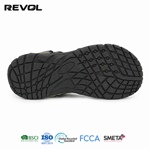 Sandales de randonnée sportives pour hommes REVOL, chaussures de marche confortables pour l'extérieur, chaussures aquatiques avec sangles réglables à boucles et crochets - Product Image 4